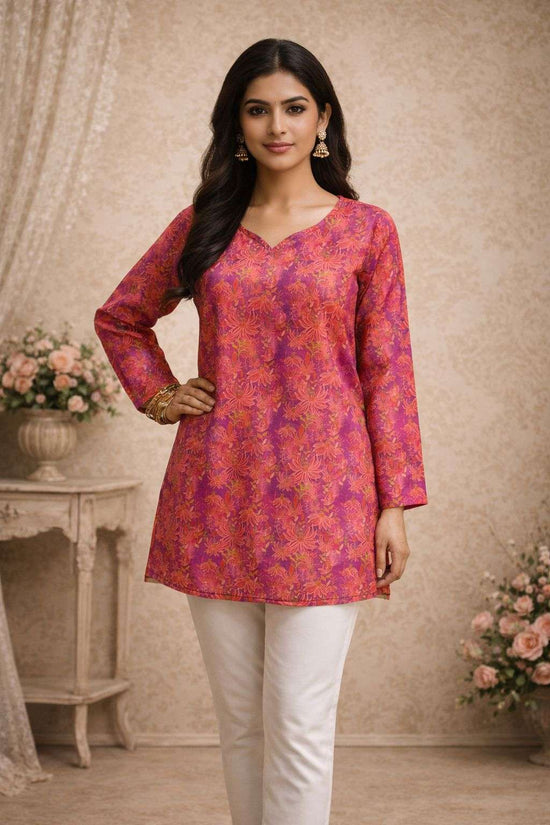 Muslin Printed Short Kurti