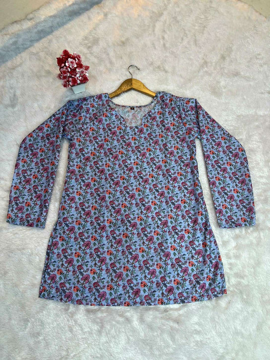 Muslin Digital Print Casual Kurti