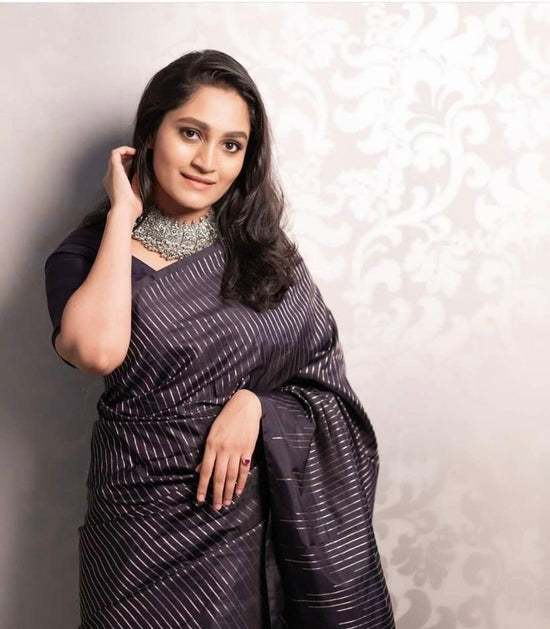 Soft Lichi Silk Jacquard Saree