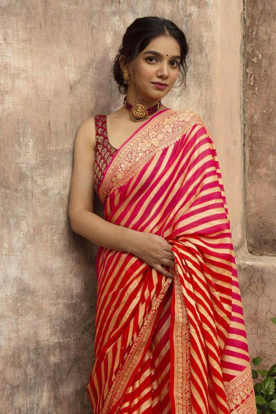 Soft Lichi Silk Jacquard Ceremonial Saree