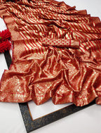 Soft Lichi Silk Jacquard Ceremonial Saree
