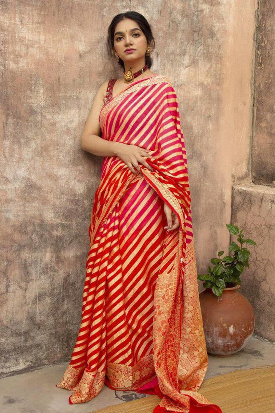 Soft Lichi Silk Jacquard Ceremonial Saree