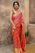 Soft Lichi Silk Jacquard Ceremonial Saree