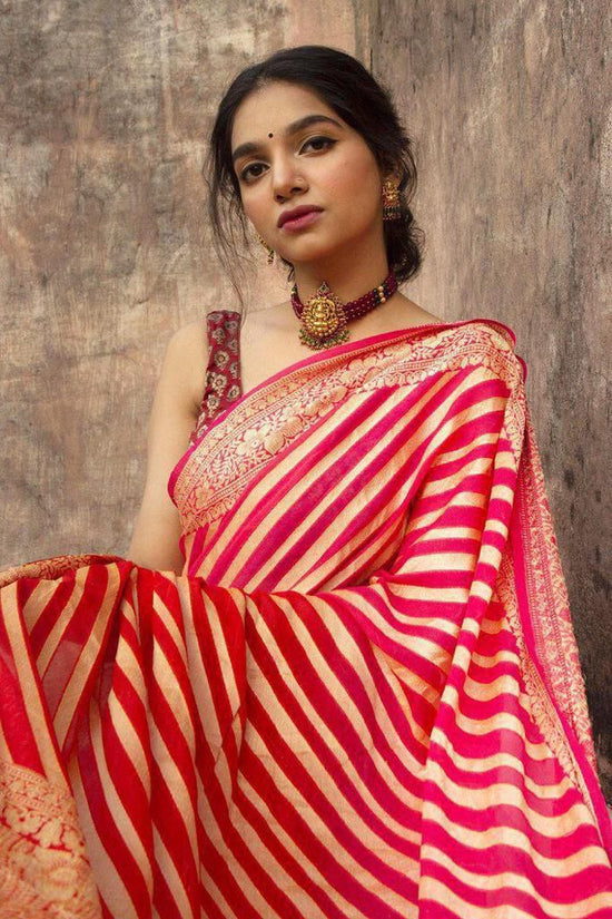 Soft Lichi Silk Jacquard Ceremonial Saree