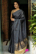 Soft Lichi Silk Jacquard Daily Wear Saree