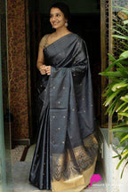 Soft Lichi Silk Jacquard Daily Wear Saree