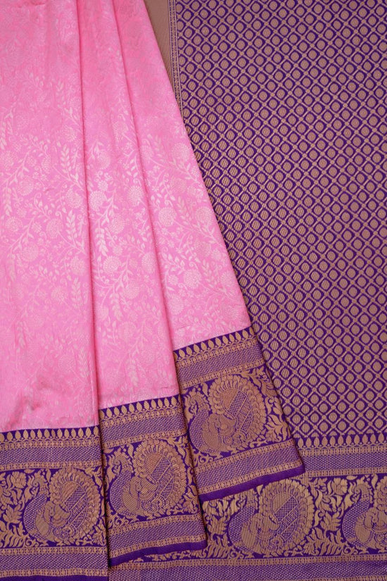 Soft Lichi Silk Jacquard Saree with Dual Blouse Set