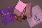 Soft Lichi Silk Jacquard Saree with Dual Blouse Set