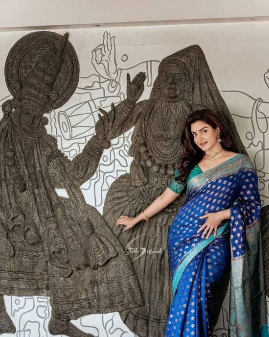 Soft Lichi Silk Jacquard Saree