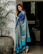 Soft Lichi Silk Jacquard Saree