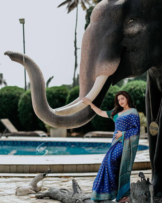 Soft Lichi Silk Jacquard Saree