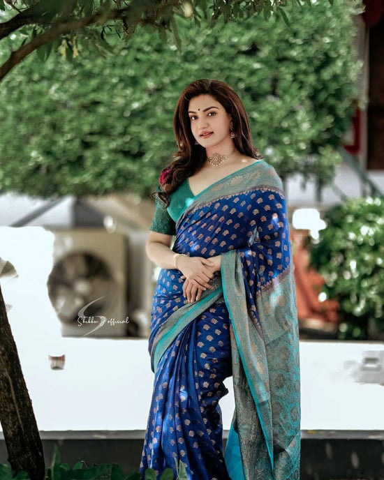 Soft Lichi Silk Jacquard Saree