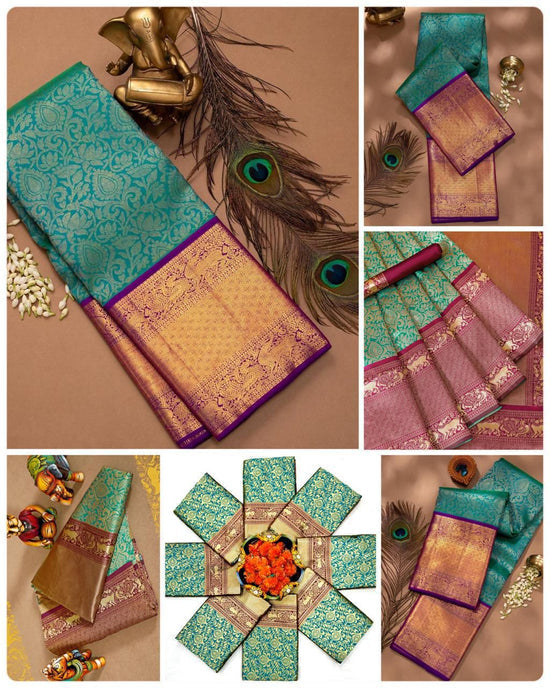 Soft Lichi Silk Jacquard Ceremonial Saree