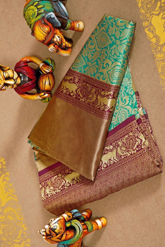 Soft Lichi Silk Jacquard Ceremonial Saree