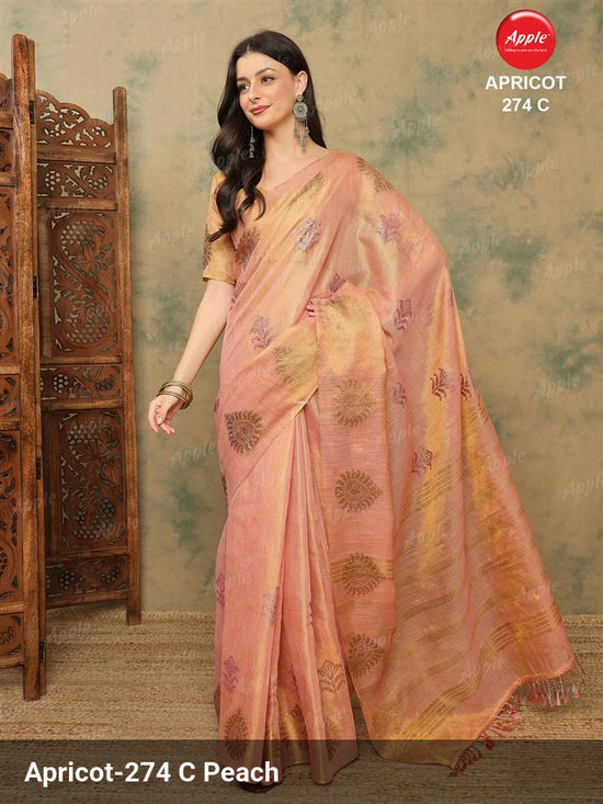 Linen Woven Saree with Linen Blouse