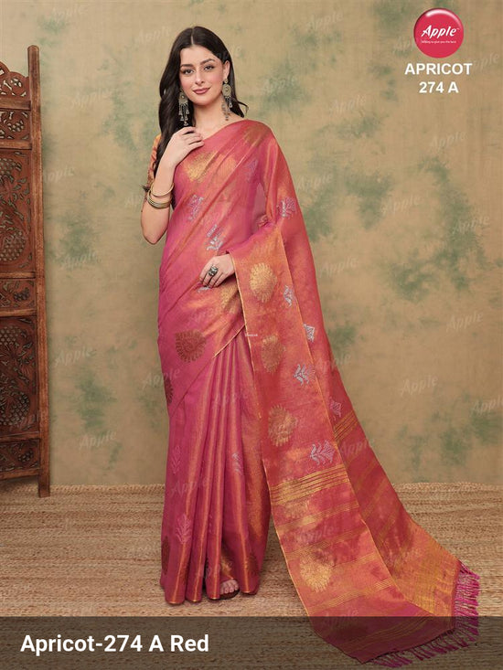 Linen Woven Saree with Linen Blouse