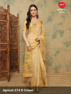 Linen Woven Saree with Linen Blouse
