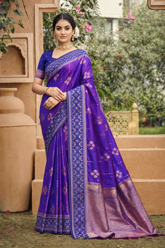 Silk Kalamkari Print Saree with Unstitched Blouse