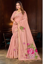 Katha Cotton Printed Saree with Blouse Piece