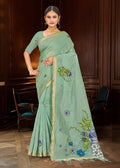 Katha Cotton Printed Saree with Blouse Piece