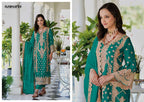Pure Organza Embroidered Salwar Suit Set with Silk Bottom & Organza Dupatta