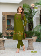 Cotton Embroidered Co-Ord Set with Pocket