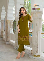Cotton Embroidered Co-Ord Set with Pocket