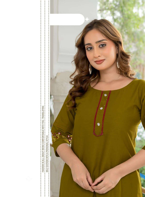 Cotton Embroidered Co-Ord Set with Pocket