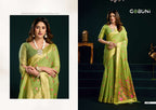 Cotton Mina Work Saree with Unstitched Blouse