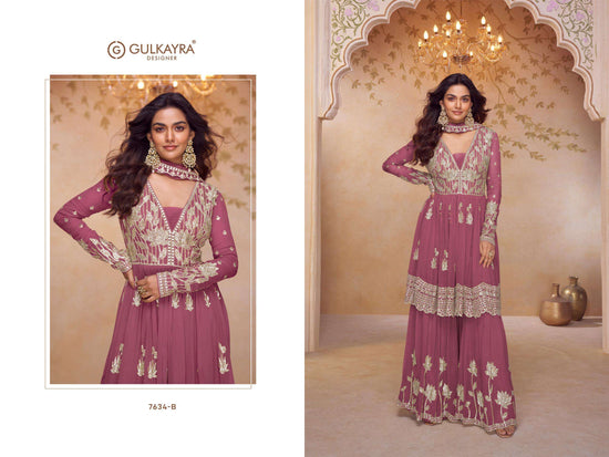 Chinon Embroidered Salwar Suit Set with Dupatta