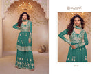 Chinon Embroidered Salwar Suit Set with Dupatta