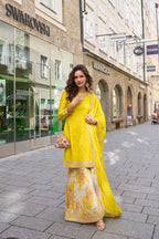 Chinon Embroidered Salwar Suit Set with Silk Dupatta