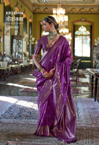 Silk Woven Decorative Saree with Embroidered Unstitched Blouse