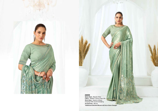 Satin Silk Designer Woven Saree with Unstitched Blouse