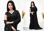 Satin Silk Designer Woven Saree with Unstitched Blouse
