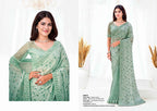 Satin Silk Designer Woven Saree with Unstitched Blouse