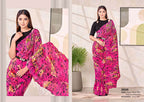 Pure Satin Silk Festive Saree with Unstitched Blouse
