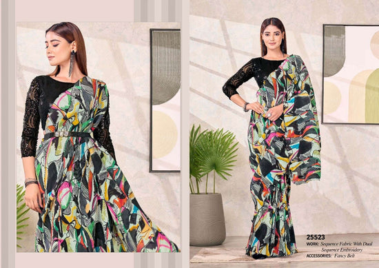 Pure Satin Silk Festive Saree with Unstitched Blouse