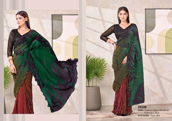 Satin Silk Designer Woven Festive Saree with Unstitched Blouse