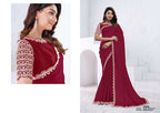 Silk Woven Design Festive Saree with Embroidered Unstitched Blouse