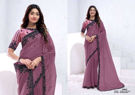 Silk Woven Design Festive Saree with Embroidered Unstitched Blouse