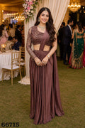 Premium Lycra Ready to Wear Saree with Designer Blouse