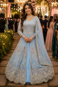 Premium Net Heavy Thread Embroidered Anarkali Lehenga Choli