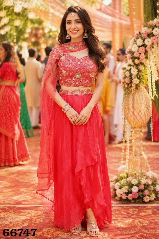 Fendy Satin Designer Festive Lehenga Set