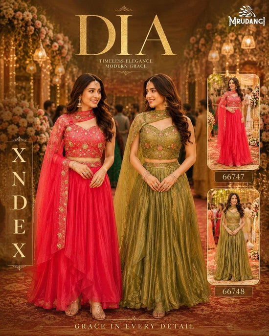 Fendy Satin Designer Festive Lehenga Set