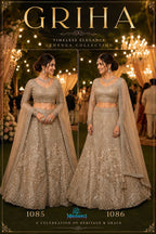 Mrudangi Griha Net With Beads Worked Lehenga Choli