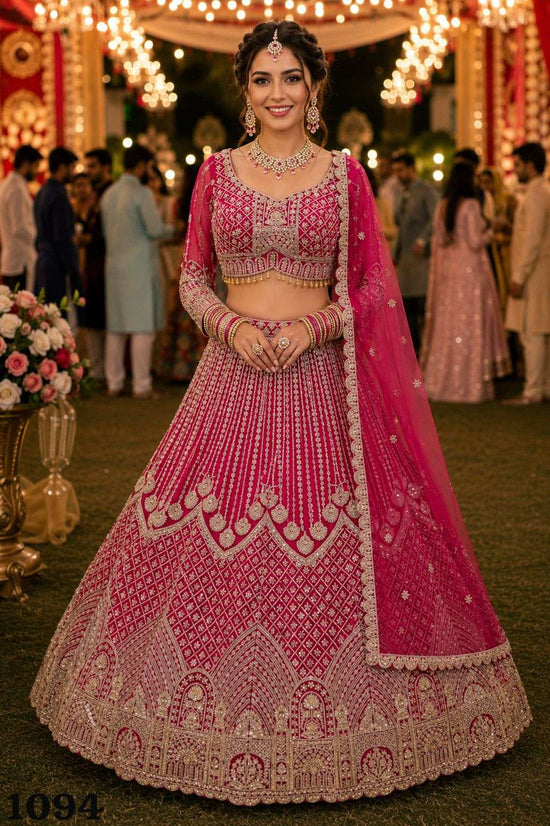 Mrudangi Khyati Premium Net Bridal Lehenga