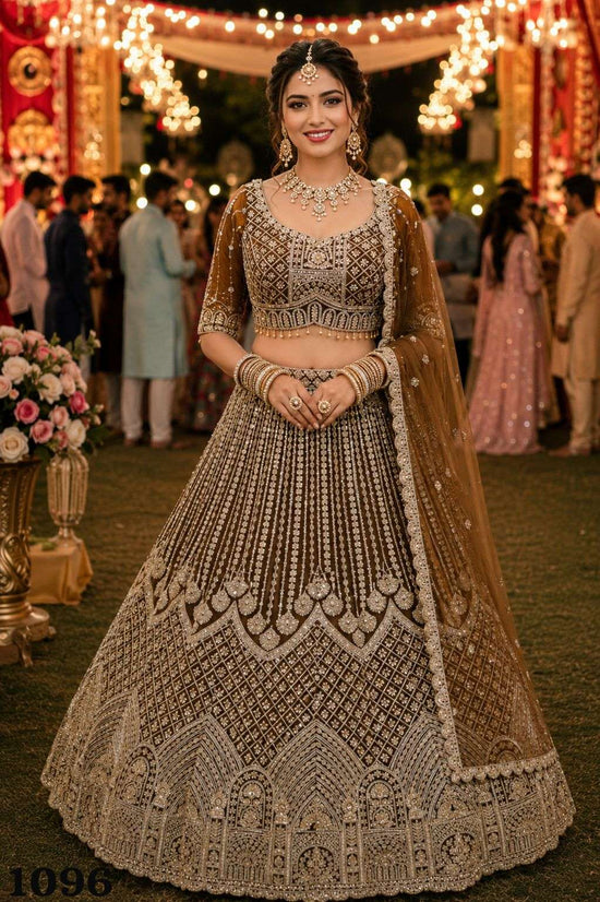 Mrudangi Khyati Premium Net Bridal Lehenga
