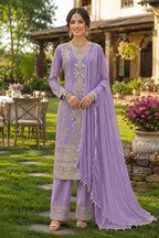 Maitri Georgette Embroidered Salwar Suit Set with Dupatta