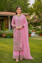 Maitri Georgette Embroidered Salwar Suit Set with Dupatta